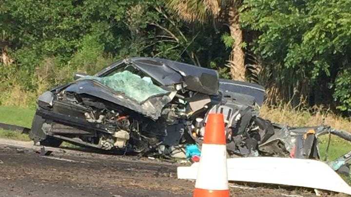 Images: Woman dies in crash with dump truck on I-4
