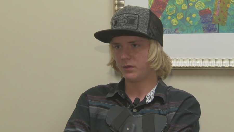A Volusia County High School student said it's nothing but a miracle that he can walk again.