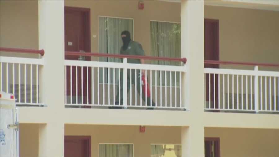 Orange County Sheriff's deputies said only one of the three women people found inside an Orange County hotel room with a portable methamphetamine lab are facing charges.