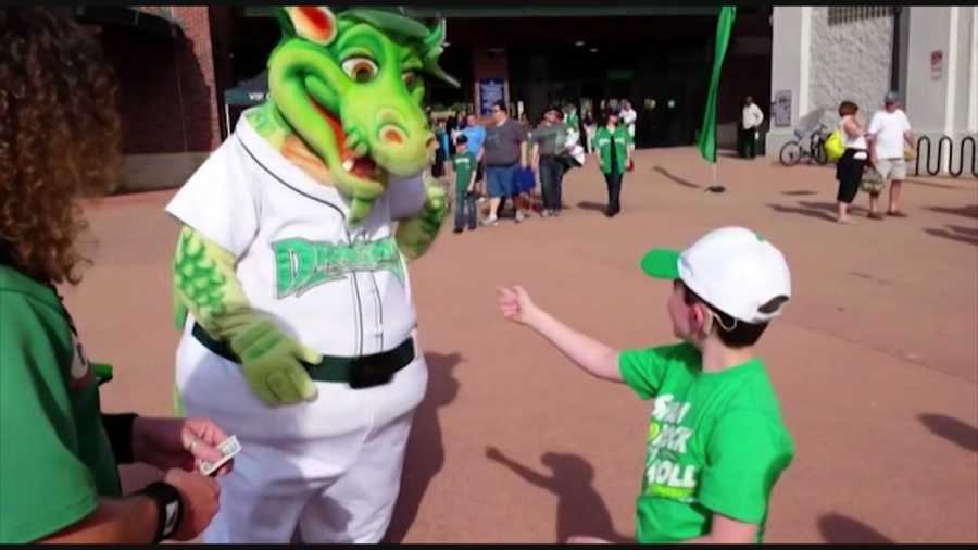 A 7-year-old hearing-impaired baseball fan made a unique connection with the Daytona Dragons' mascot Heater, and the meeting, which was coincidence, was all caught on camera.