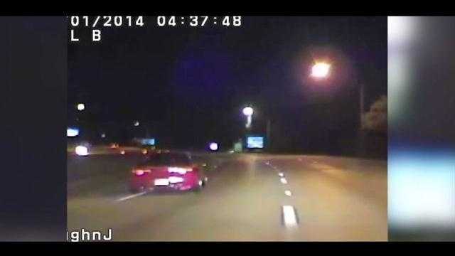 A street race on Interstate 4 was caught on dash camera and now one of the suspects is facing charges.