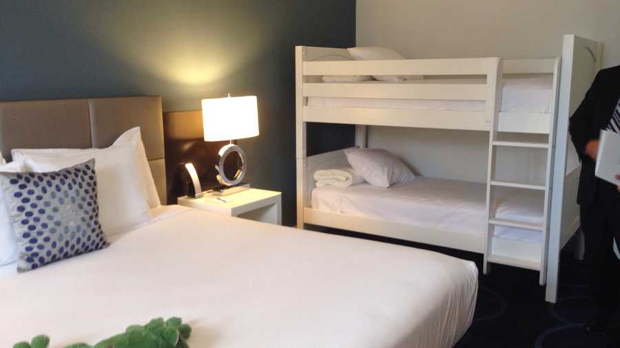 The resort features 20 family-friendly rooms with bunk beds