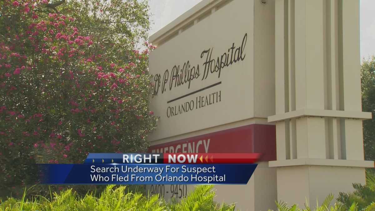 Suspect Escapes From Dr Phillips Hospital Suspect escapes from dr phillips hospital