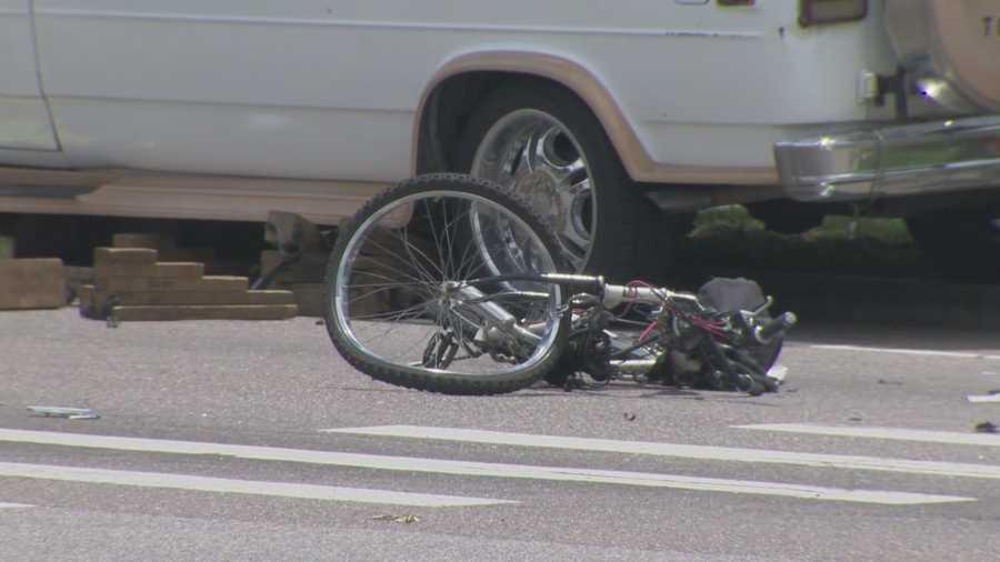 A man riding a bicycle was hit and killed Wednesday afternoon, according to the Florida Highway Patrol.