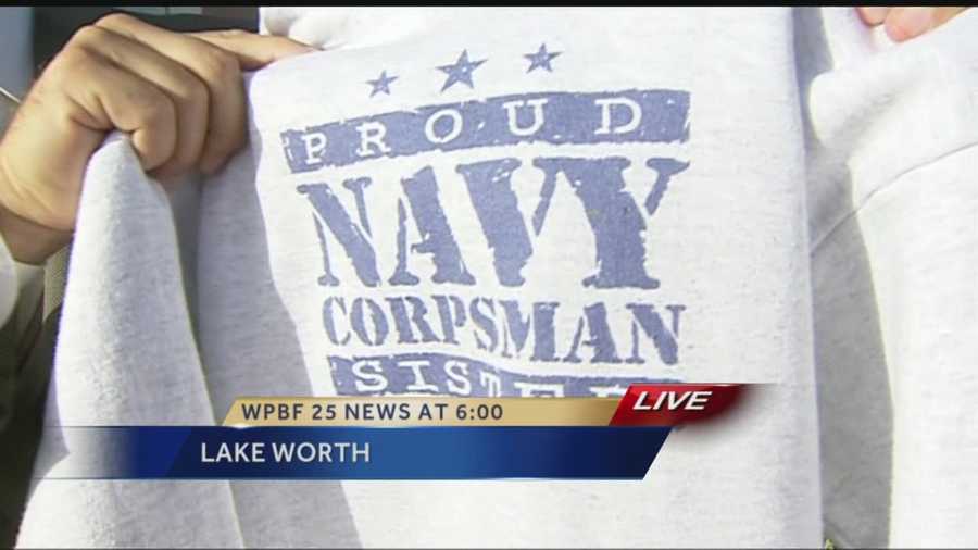 A local mother is outraged after she says her daughter was told she can't wear a sweatshirt in class that supports her sister in the Navy. Reporter Ari Hait has the story.