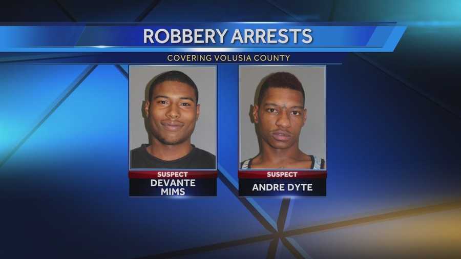 Two men stole cash and a man's pants in a robbery outside a food store in Daytona Beach early Thursday morning, police said.
