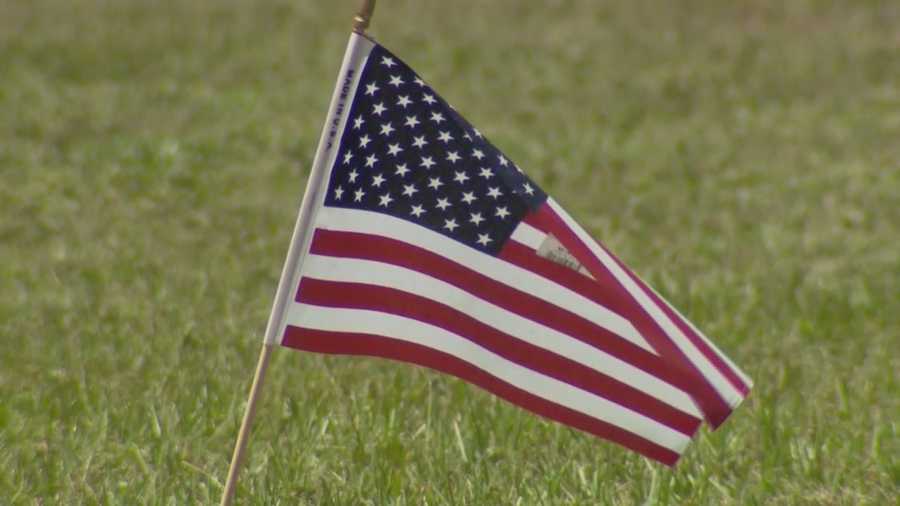 Local veterans are disgusted after hundreds of American flags meant to honor fallen heroes are tossed into a dumpster.