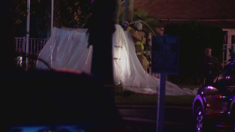 The suspect in an early morning home invasion leads Orange County deputies to a meth lab.