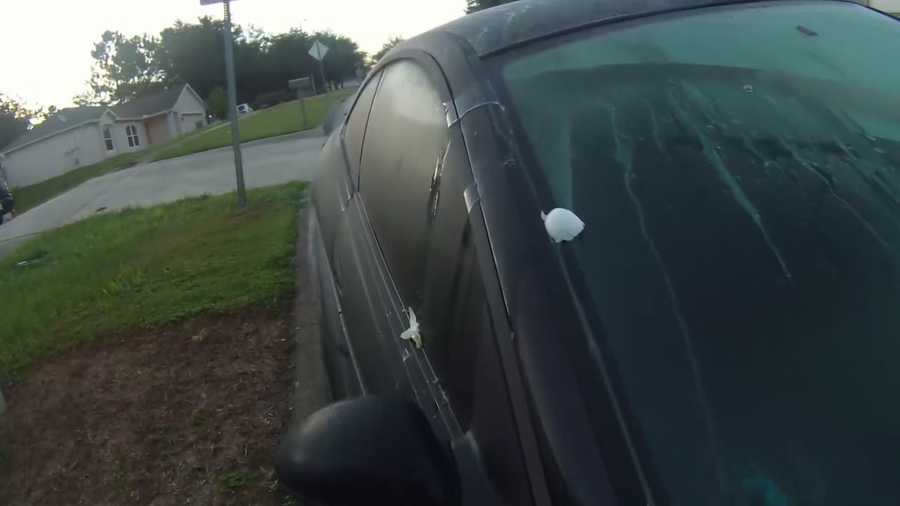 A 58-year-old Lake County man upset over neighbors parking their vehicles in the street started egging the cars, police say.