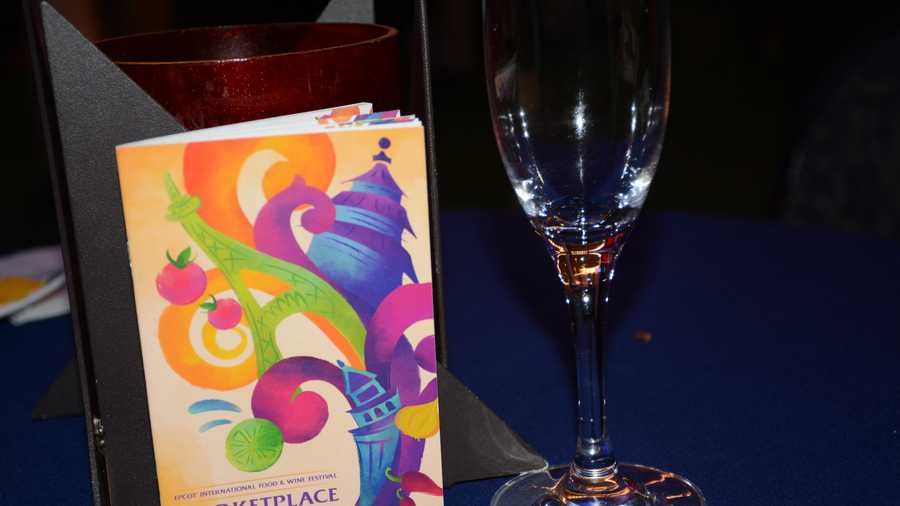 Disney Wine Glass - 2023 Epcot Food and Wine Festival Logo-0