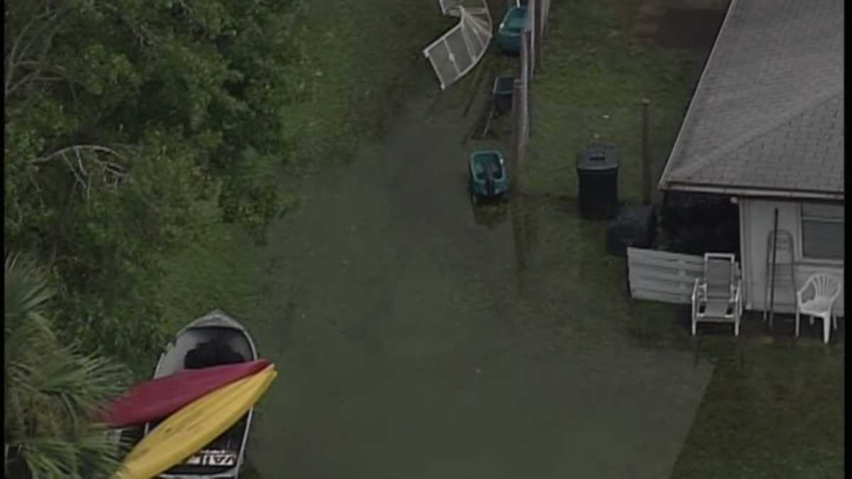 Aerial images: Flooding in Volusia County