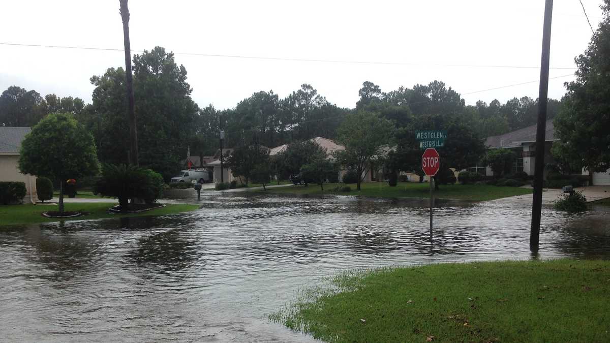 Palm Coast streets flooded after heavy rain