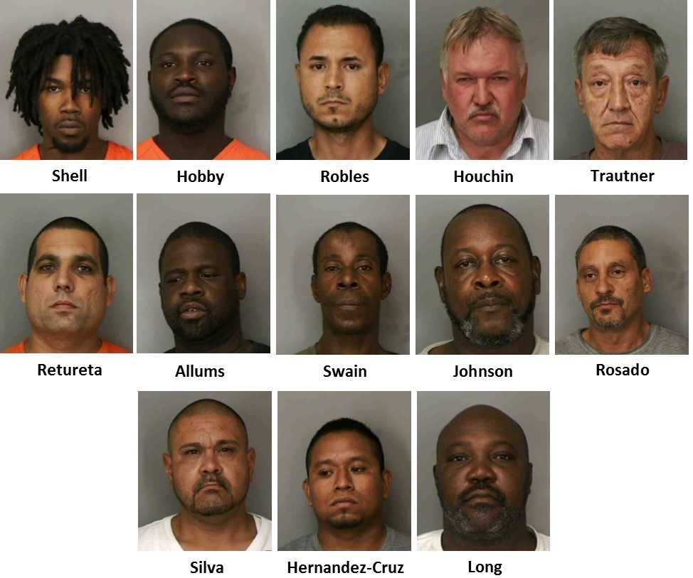 Deputies: 13 Arrested In Prostitution Bust In Polk County