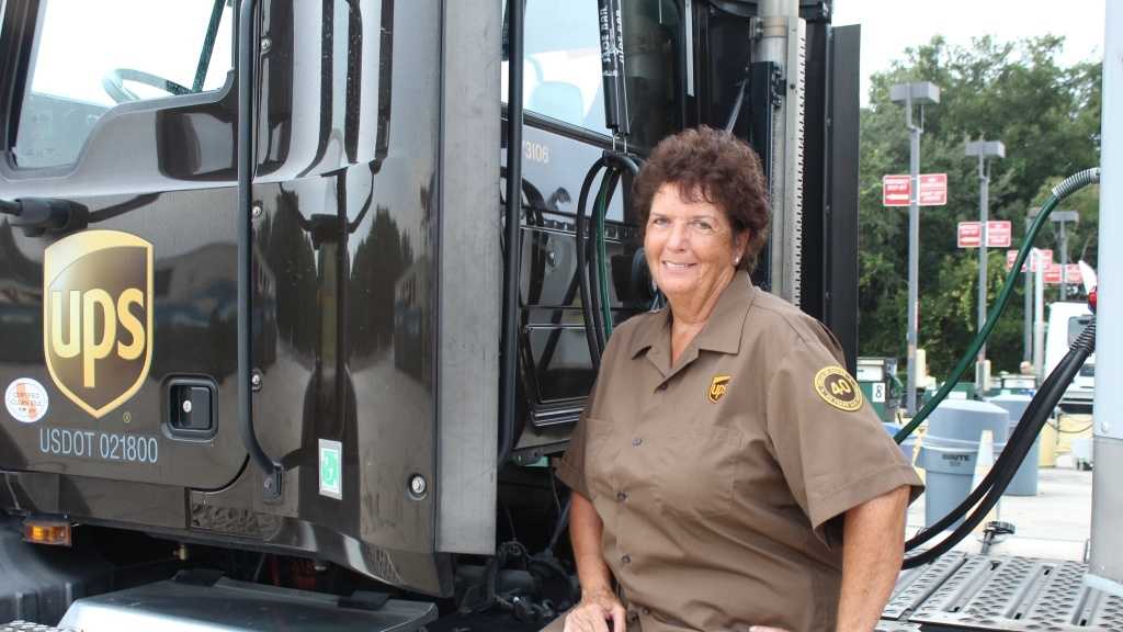 Daytona's first female UPS driver delivers packages for 28 years