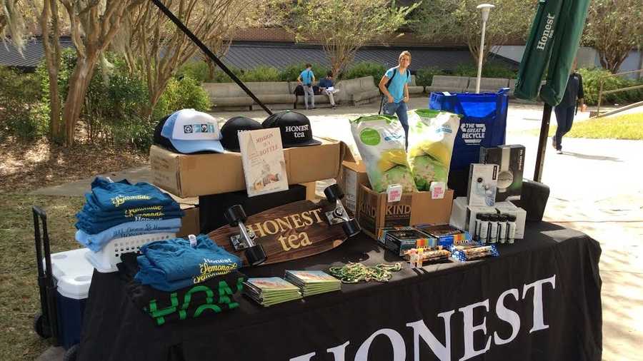 Table of rewards that were offered to participants at The Great Recycle event at UCF.