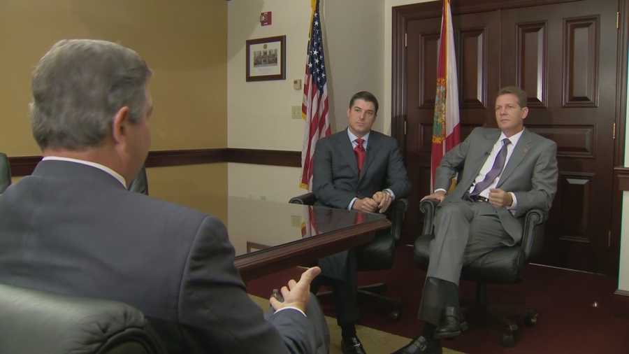 Newly sworn-in Florida lawmakers, Senate president Andy Gardiner of Orlando and Steve Crisafulli from Brevard County, discusses the aftereffects of the failure of Amendment 2 in Florida.