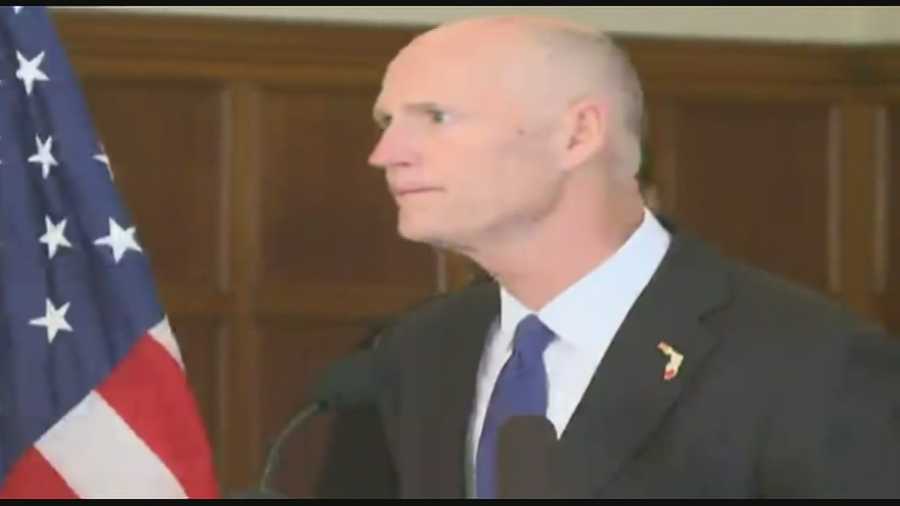Gov. Rick Scott and Florida State President John Thrasher talked about a shooting at the school Thursday.