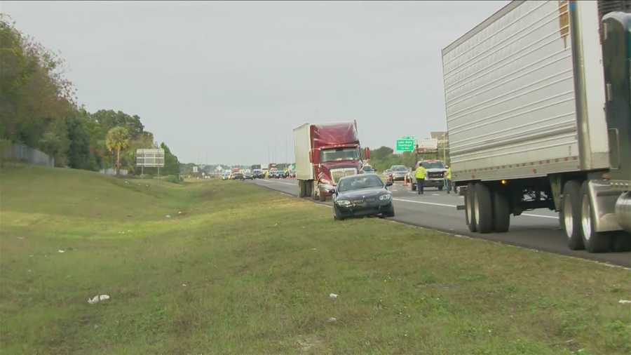 A man got out of his car and walked into traffic on Interstate 4 on Sunday.