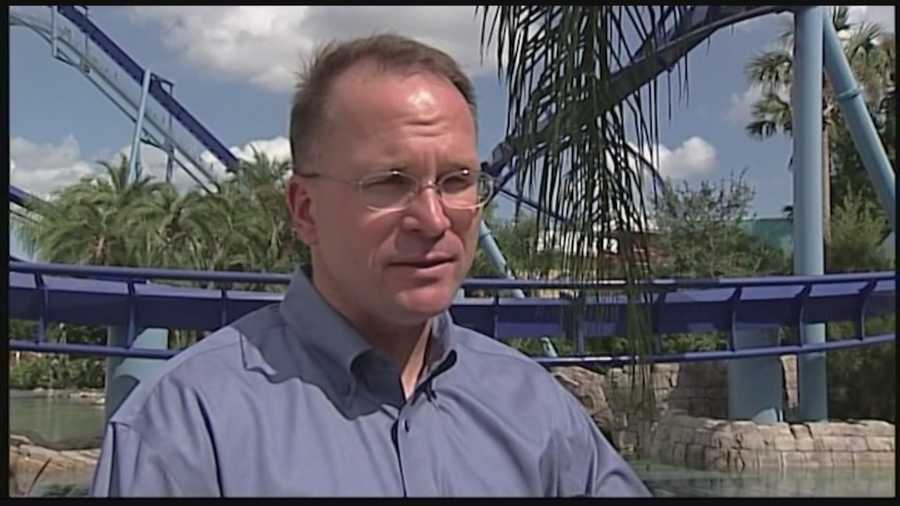 SeaWorld says that its CEO is stepping down as head of the company and named its chairman as interim leader.