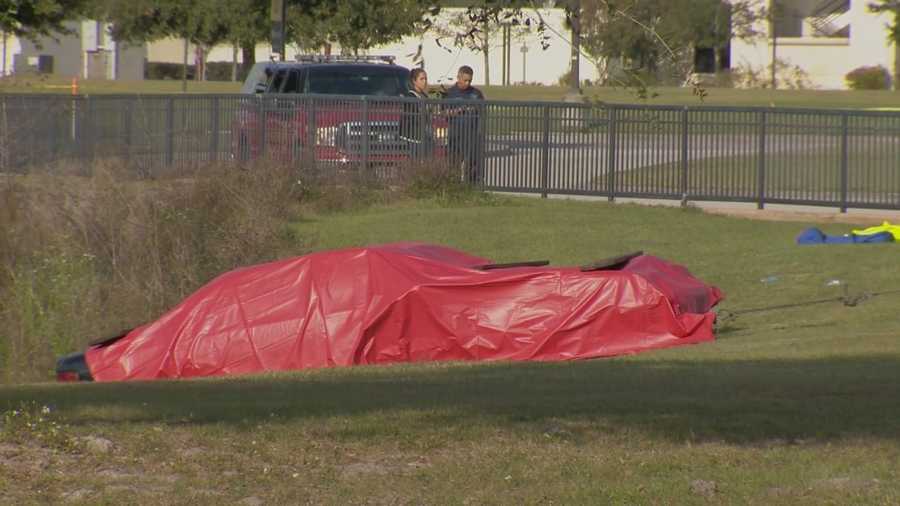 Two adults and two children were found dead in a submerged car in Kissimmee on Tuesday afternoon, police said.