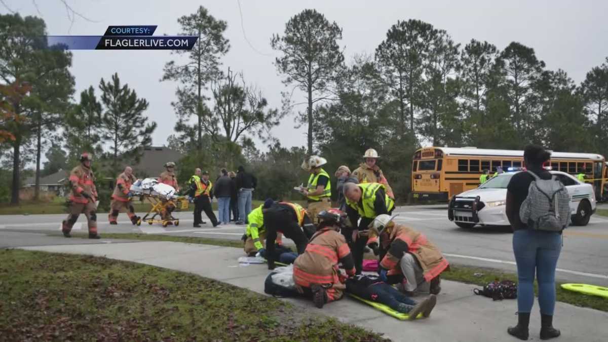 FHP: 25 kids, 3 adults injured in school bus crash