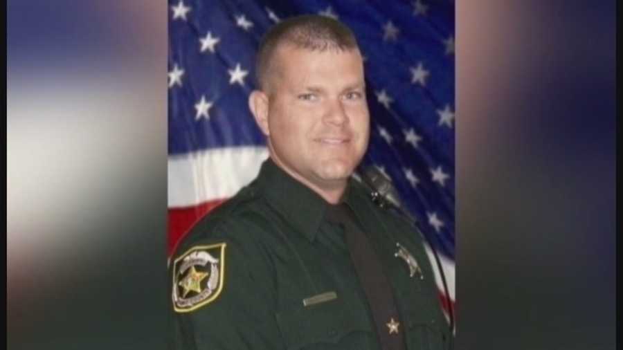 A year later, family and friends gathered to remember Orange County Deputy Scott Pine, who was killed during a robbery call.