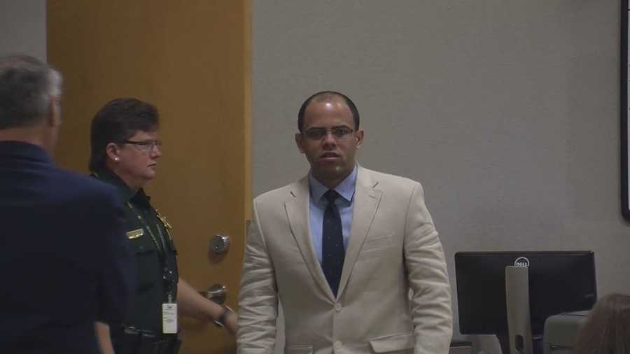 One accused murderer points the finger of blame at his alleged partner in a Brevard County courtroom.