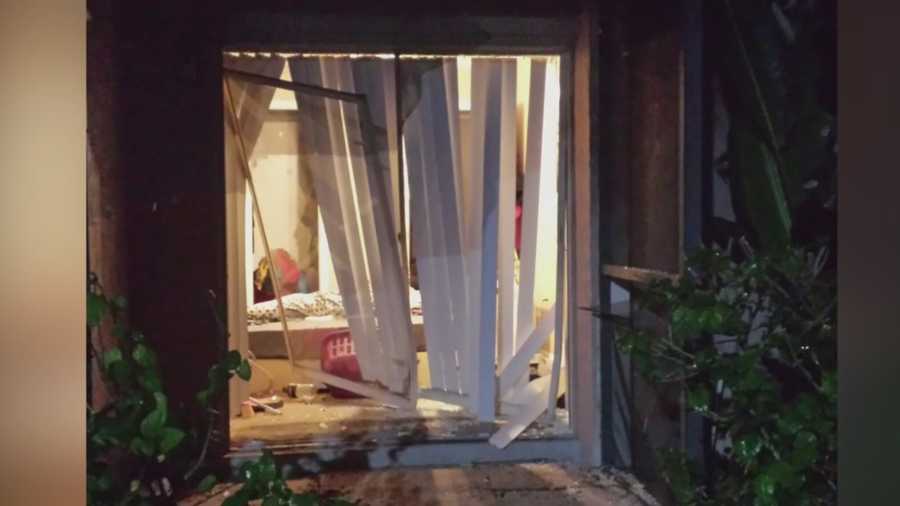 Police in Seminole County are looking for a hit-and-run driver who smashed through a couple's screened porch and into their bedroom.