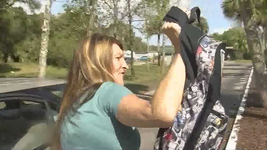 A local woman is accused of attacking a school bus driver.