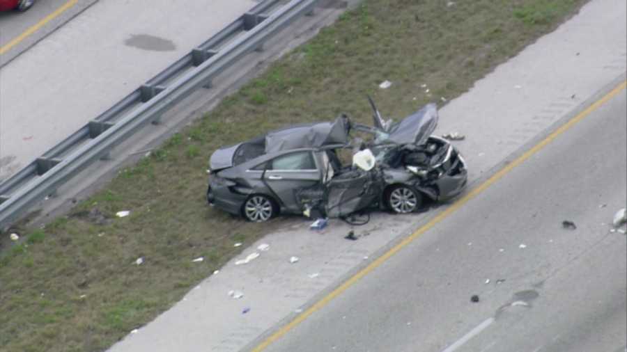 A fatal crash on Interstate 95 in Rockledge shut down the southbound lanes Wednesday afternoon.
