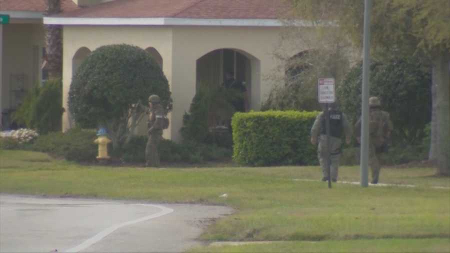 The SWAT team is working a standoff with an alleged gunman at Venetian Bay in New Smyrna Beach, according to officials.