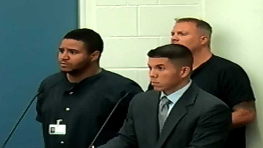 The man who is accused of beating up an Orange County middle school teacher appeared in court Saturday.