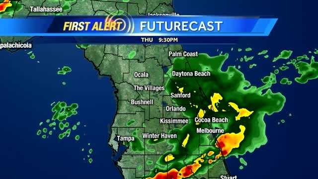 Timeline: Storms pass through Central Fla. Thursday night