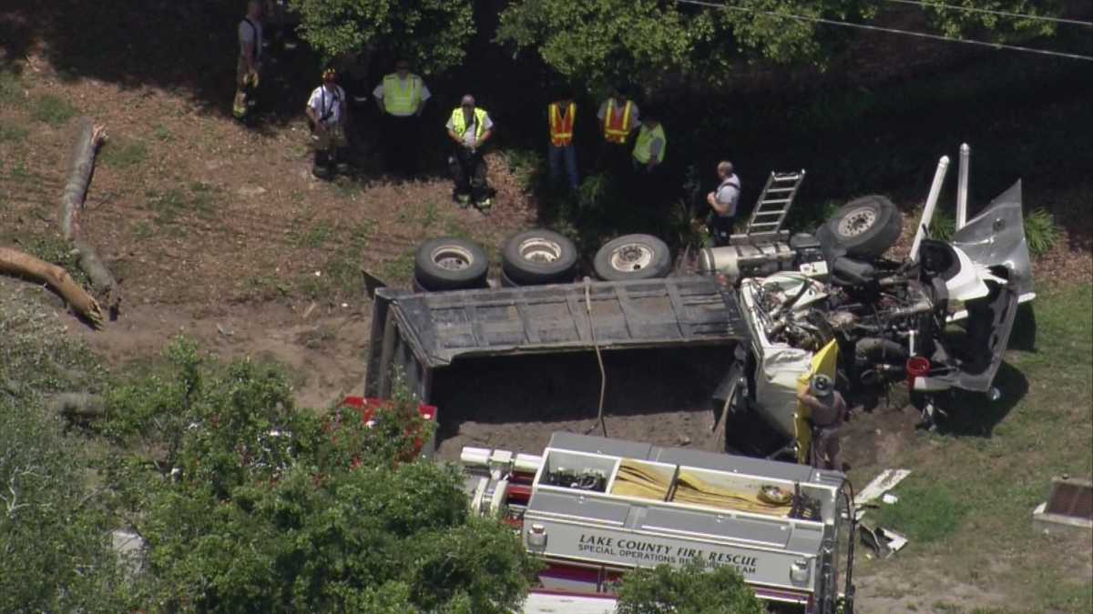Dump truck driver killed in crash with tree