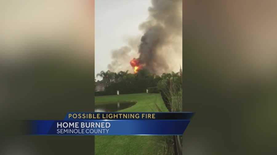 A Seminole County home was damaged by fire Tuesday evening.