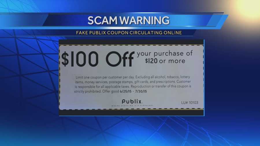 A Publix coupon making the rounds on the Internet is a fake.