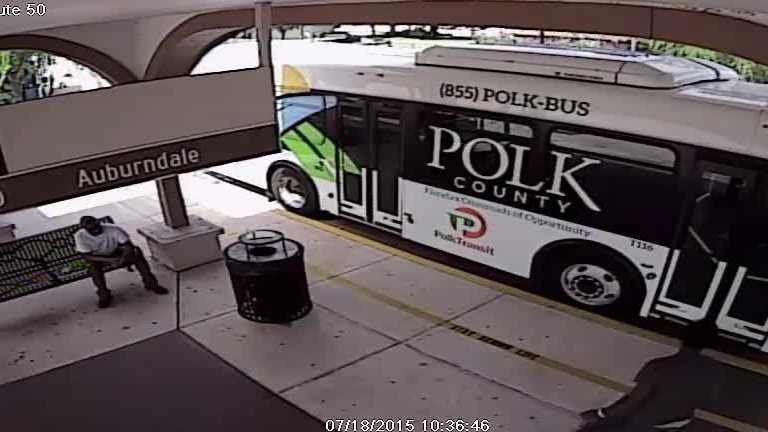 Surveillance video shows the result of a man being told about an additional fee to reach his final destination.