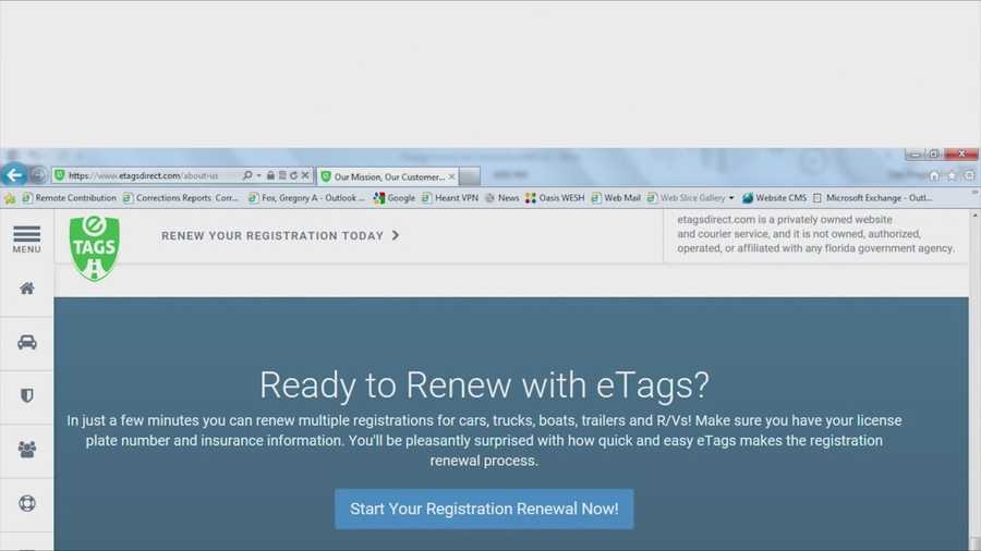 Documents show that the Attorney General's Office is investigating an online company that claims it's helping you to renew the tag on your car. Greg Fox (@GregFoxWESH) has the story.