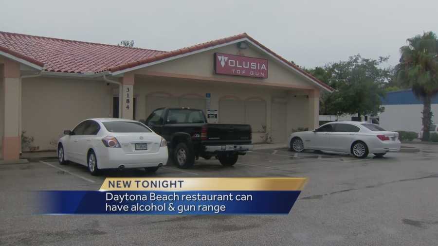Daytona Beach decided to allow a restaurant that serves alcohol to have an attached gun range.