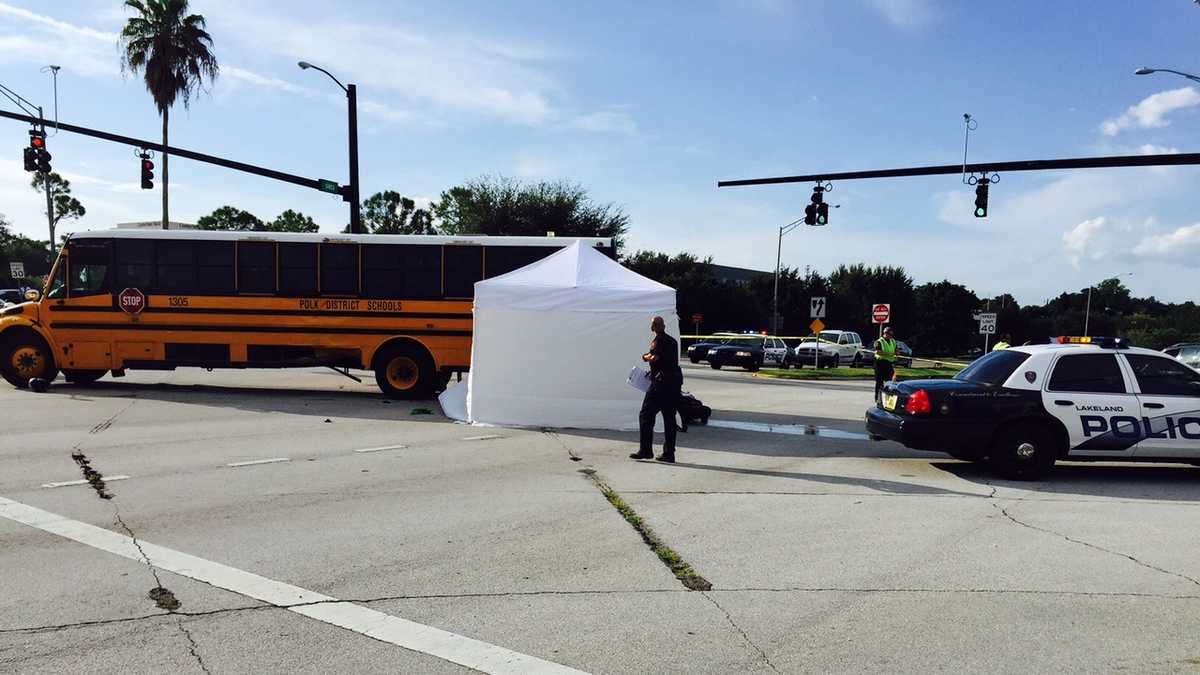 Motorcyclist killed in crash with school bus after chase