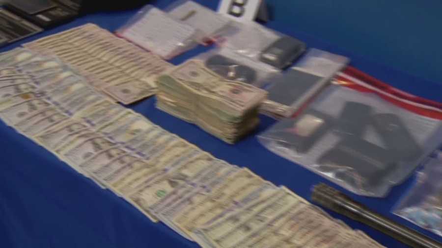 A massive drug round-up in Central Florida Thursday ended with dozens behind bars. Local, state, and federal agents teamed up to make the arrests and seize the drugs. Greg Fox (@GregFoxWESH) has the story.