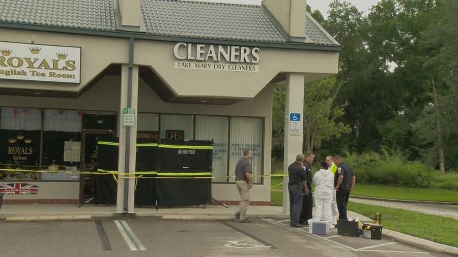 A longtime customer collapsed to the ground when she got the news that a woman was found dead inside the dry-cleaning business. Chris Hush (@ChrisHushWESH) has the story.