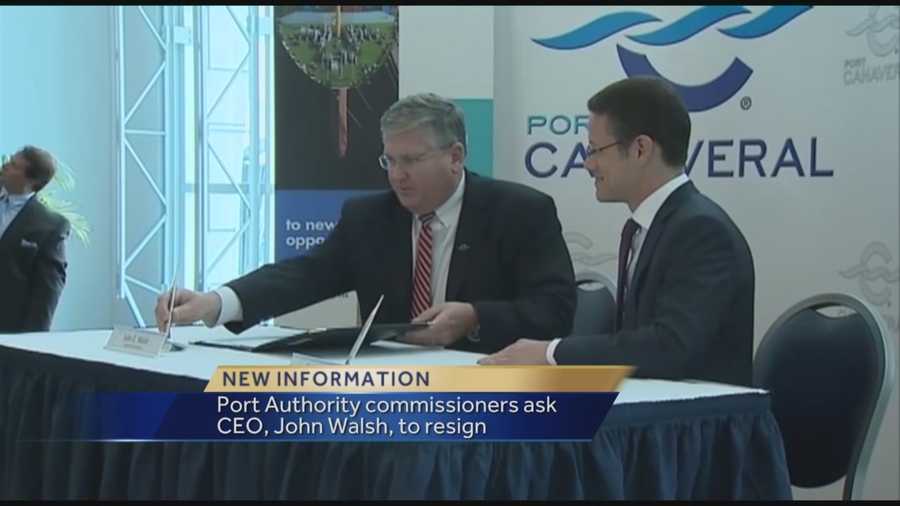 The chief executive officer of Port Canaveral will be forced to resign, officials said Wednesday.
