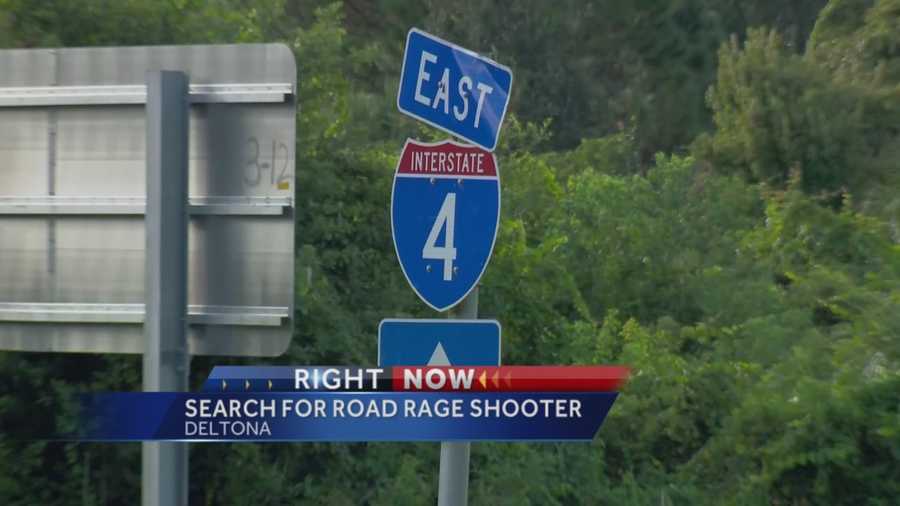 Road rage shooting on I4 in Deltona injures 1, shooter still on the loose