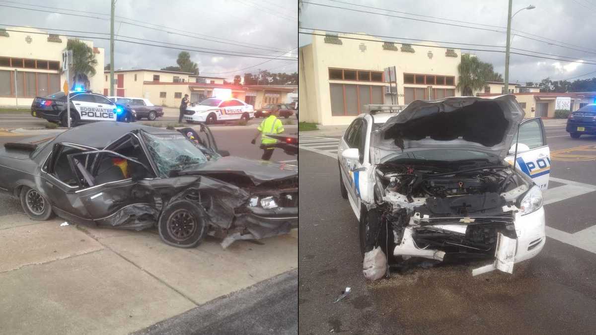 Charges pending in crash involving police cruiser