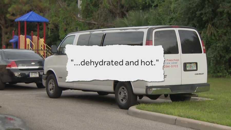 A 5-year-old boy was found overheated and dehydrated after he was left alone in a hot van for five hours outside a local day care center. Michelle Meredith (@MichelleWESH) has the story.