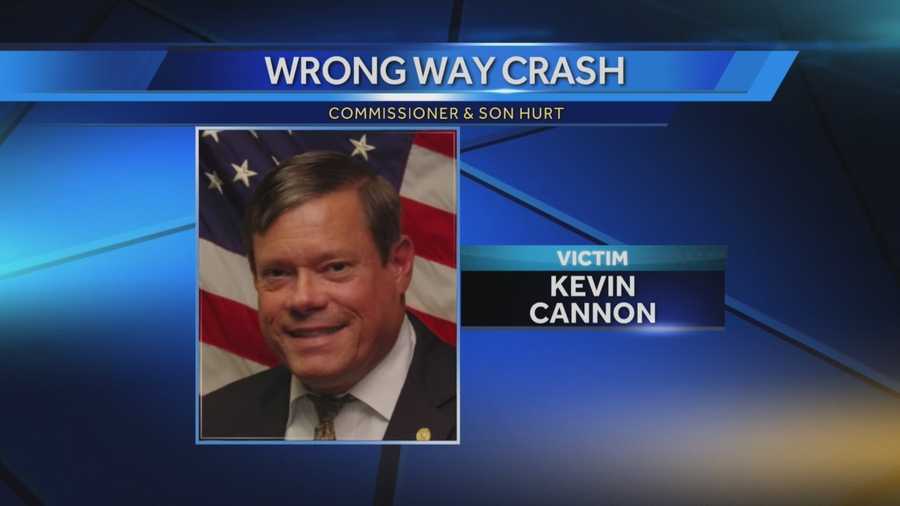 Winter Springs Commissioner Kevin Cannon is recovering Tuesday night after he and his son were hurt in a head-on crash on State Road 417 in Orange County Monday night.