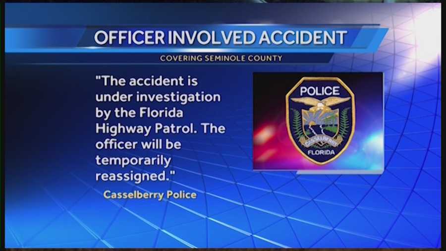 A Casselberry police officer has been temporarily reassigned after police say he struck and killed a pedestrian early Friday morning. Witnesses say the victim darted into traffic. Matt Grant has the latest update.