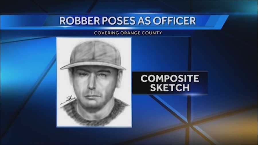 The search is on for a man pretending to be a police officer. Deputies said he used a fake badge to rob a family several days ago in Orange County. Chris Hush (@ChrisHushWESH) has the story.