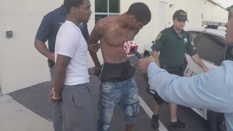 The clerk who stared down the barrel of a gun during a liquor store robbery is sharing his story. WESH 2 News was there Tuesday when deputies arrested the brothers accused of pulling off a string of holdups. The two were taken to the Orange County Jail. Chris Hush (@ChrisHushWESH) has the story.